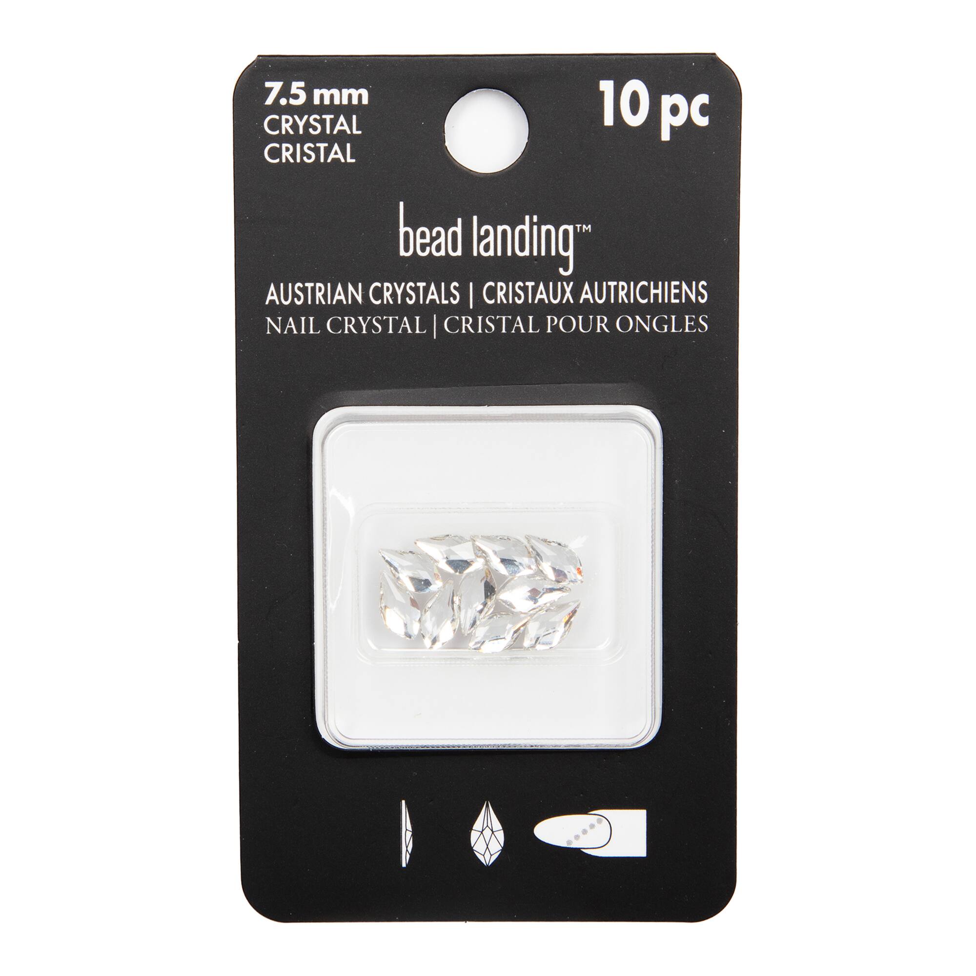 7.5mm Crystal Flame Glue-On Austrian Crystals by Bead Landing™, 10ct.